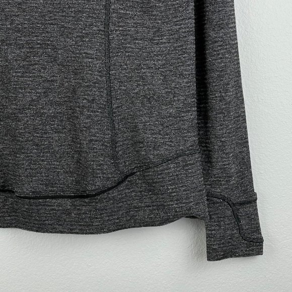 Lululemon Sweatshirt Women's Size 12 Think Fast Pullover Stretch Athletic Black - Picture 8 of 11